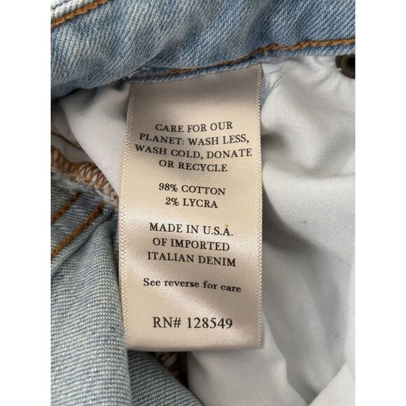 Aviator Nation Jeans Womens 24 Blue High Rise Slim Boot Jean Vintage Distressed - Picture 6 of 10